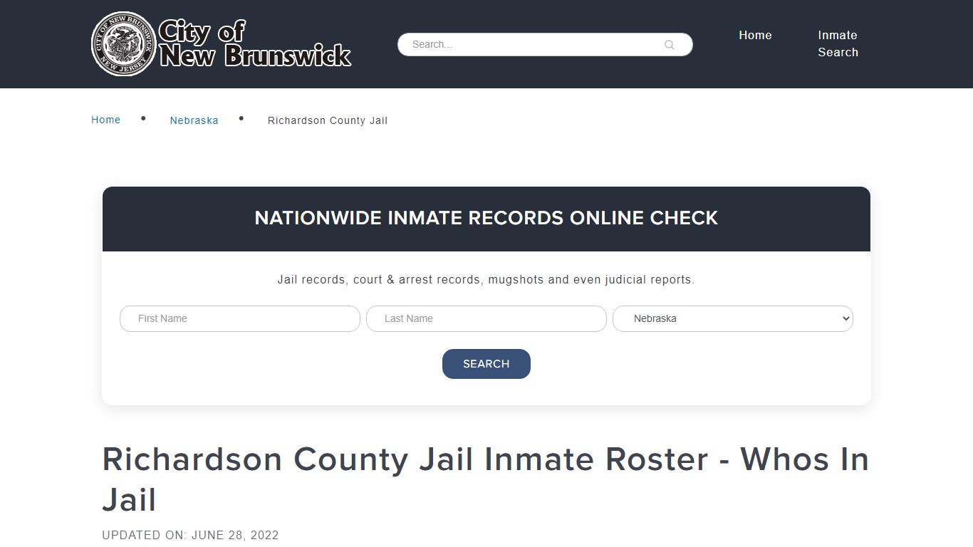 Richardson County Jail Inmate Roster - Whos In Jail